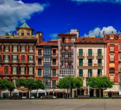 Centro Historico Exterior, Calle Nueva Dos Balcones Pamplona Eksteriør bilde
